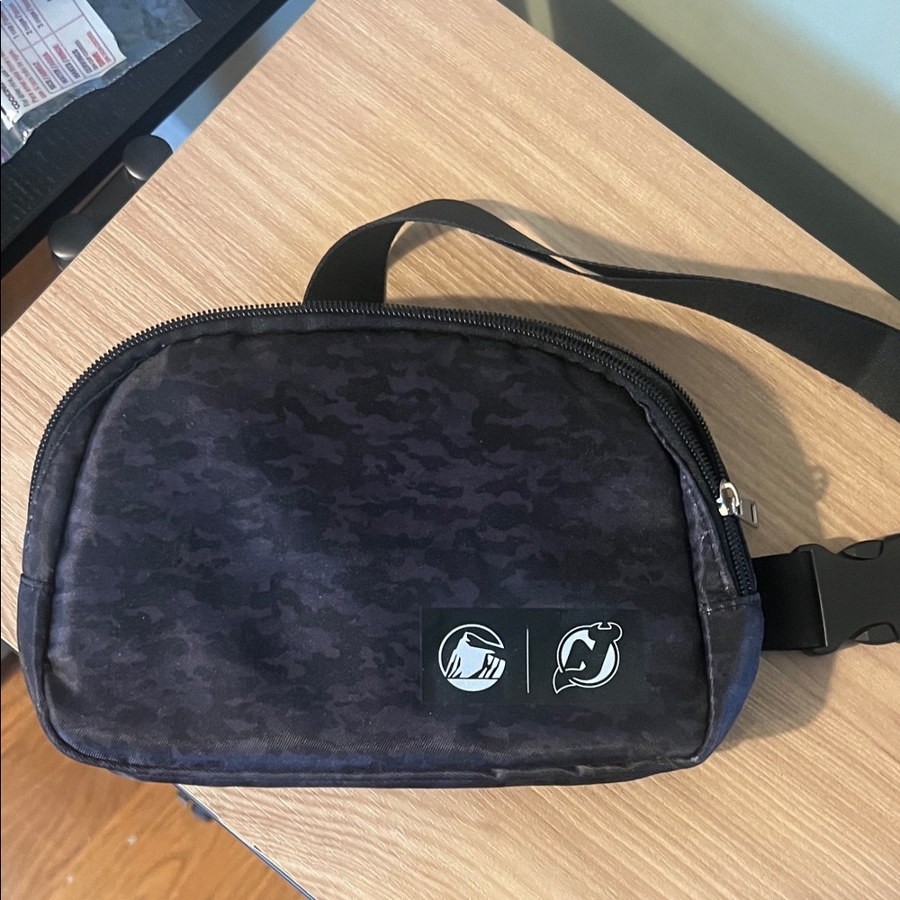 Devils Prudential Center Black Camo Belt Bag